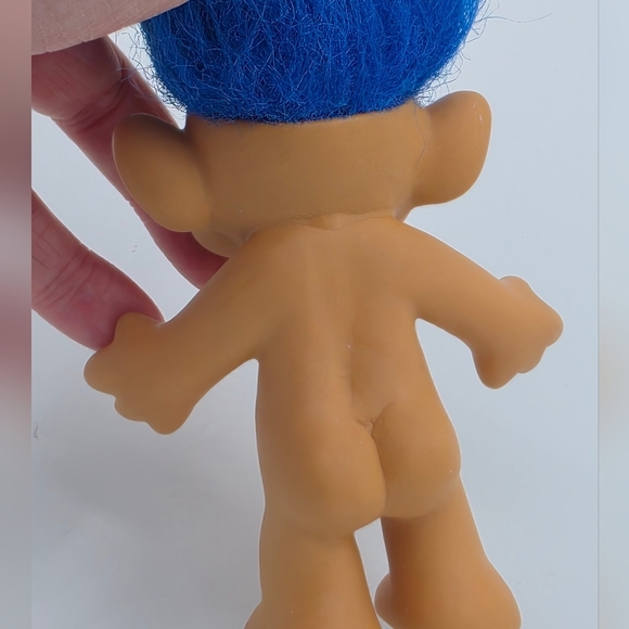 Vintage Russ Forest Blue Troll Doll - Picture 5 of 6
